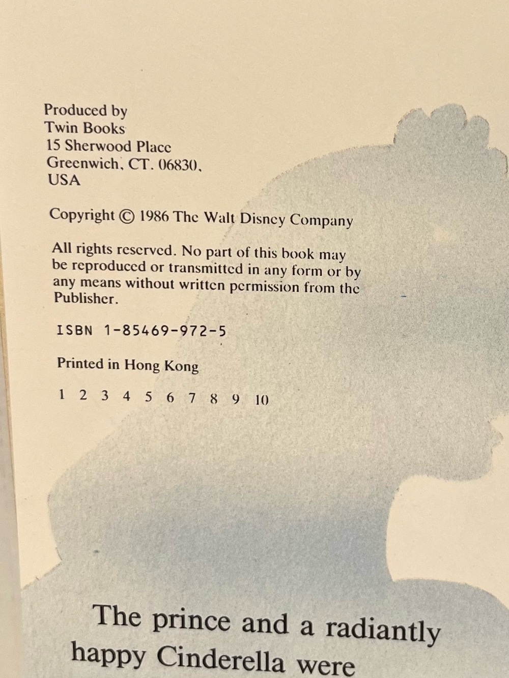 Vintage Hardcover edition of Walt Disney's Cinderella, Disney Classic Series. - Picture 3 of 4